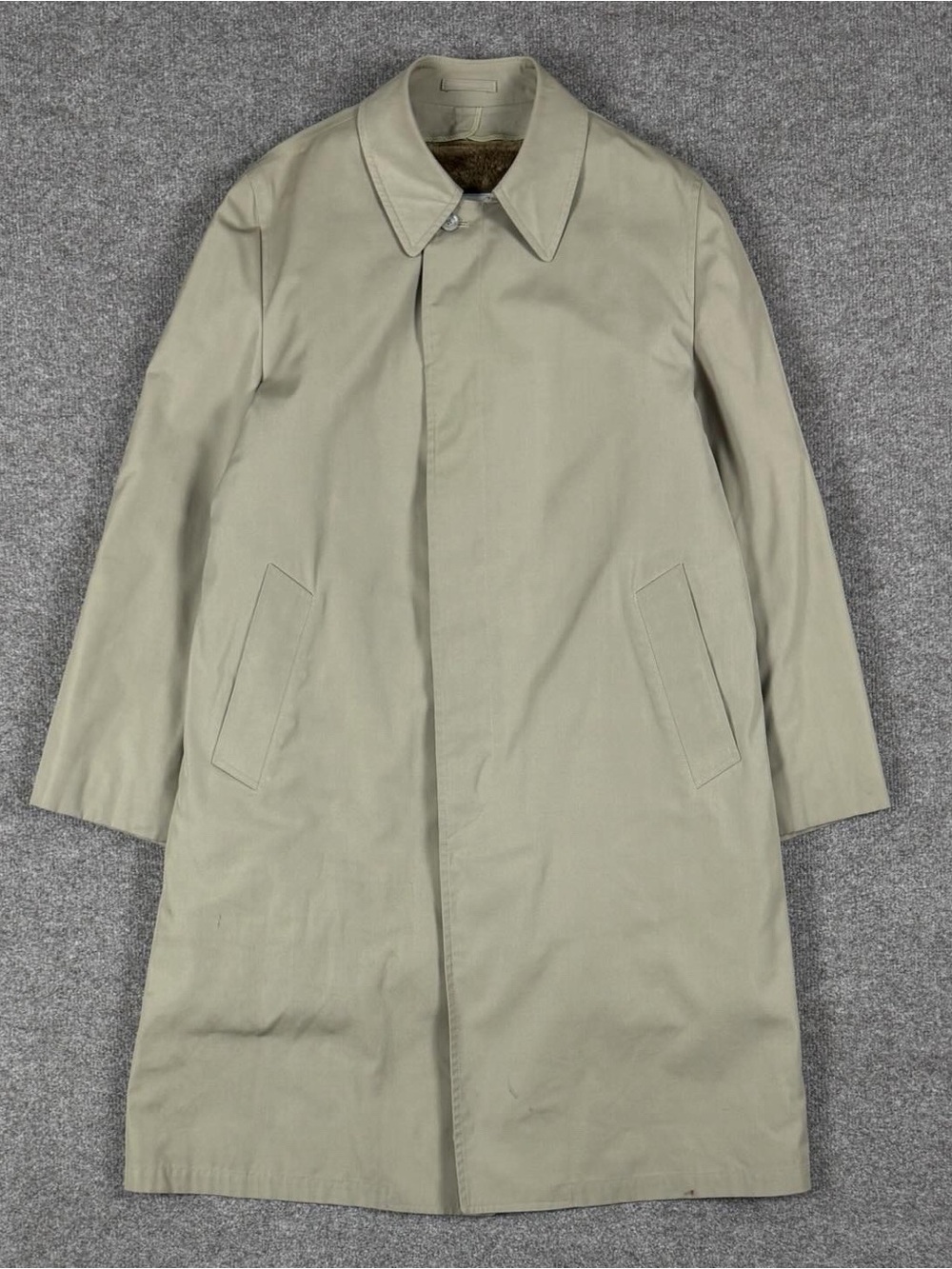 Vintage London Fog Mid Length Trench Coat Men’s 42 / Large Removable Fur Lining